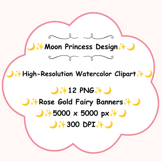 Rose Gold Fairy Banners