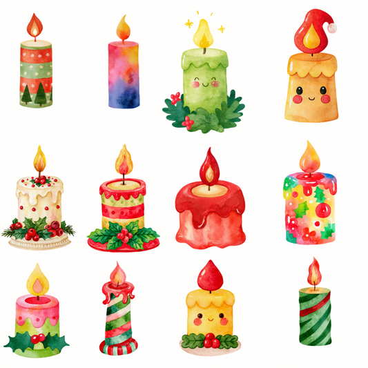 Christmas Candle Clipart