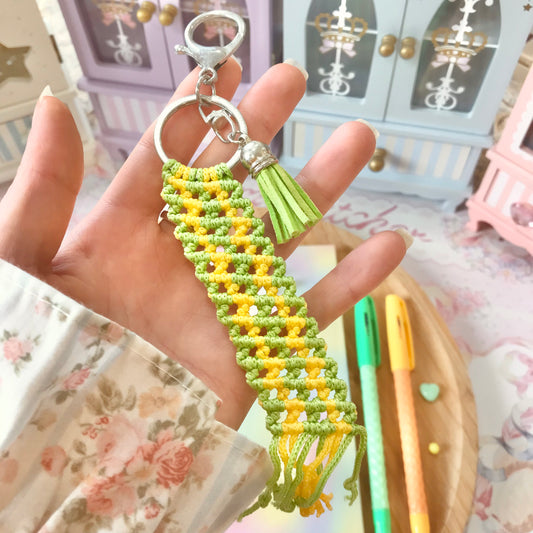 Cute Macrame Keychain