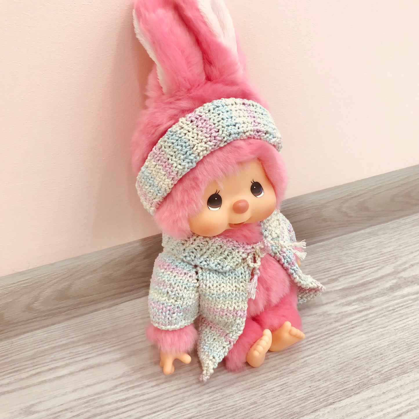 Hand-Knitted Cute Kawaii Cardigan and Headband Set for 30 cm Toys