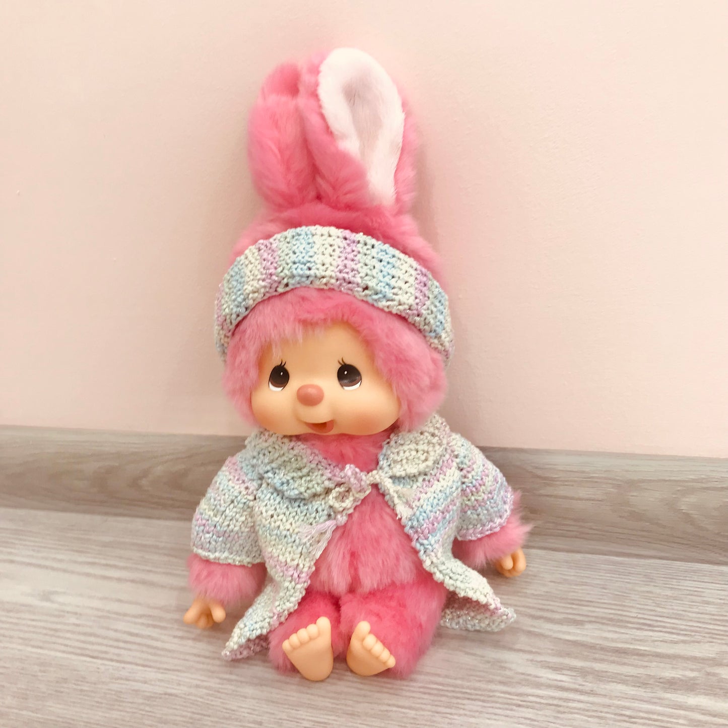 Hand-Knitted Cute Kawaii Cardigan and Headband Set for 30 cm Toys
