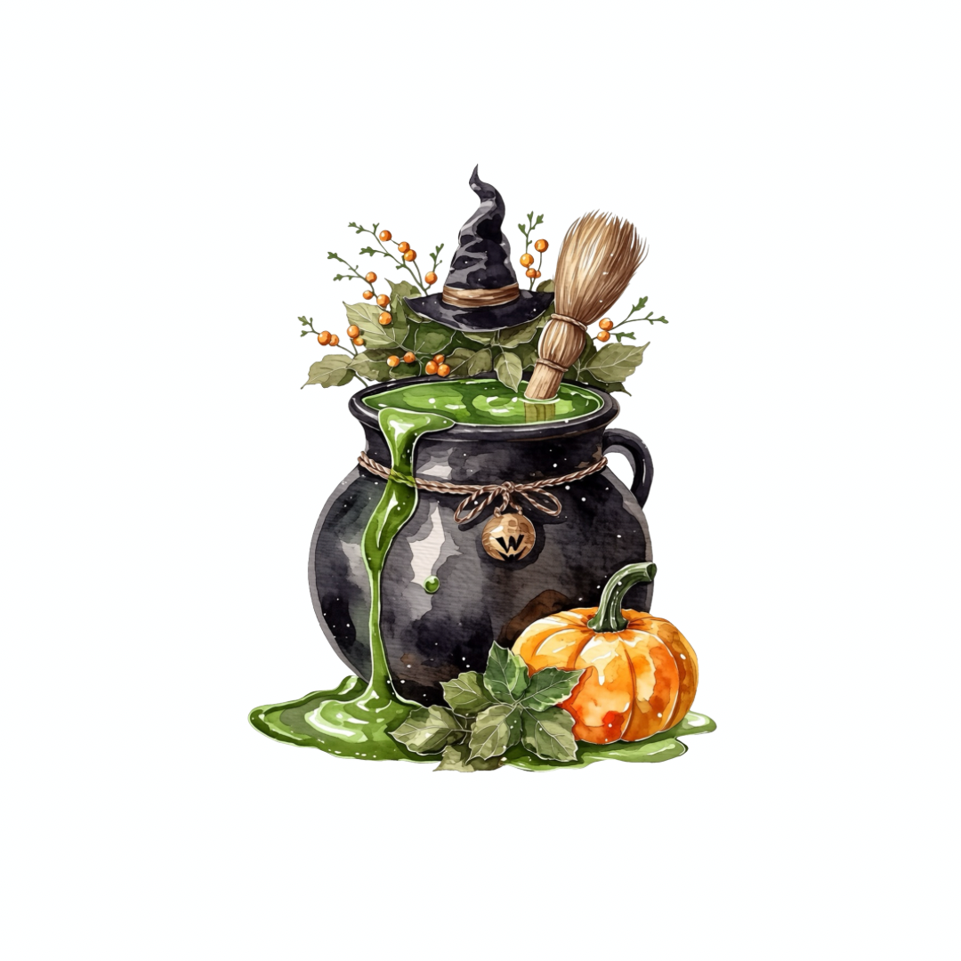 Spooky Halloween PNG Clipart Bundle (12 Pieces)