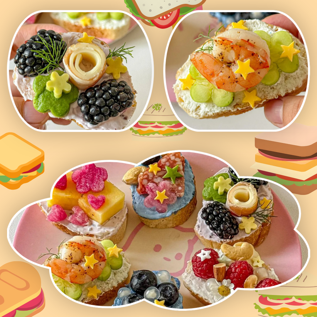 How to Make Flower-Topped Baguette Sandwiches — 4 Steps