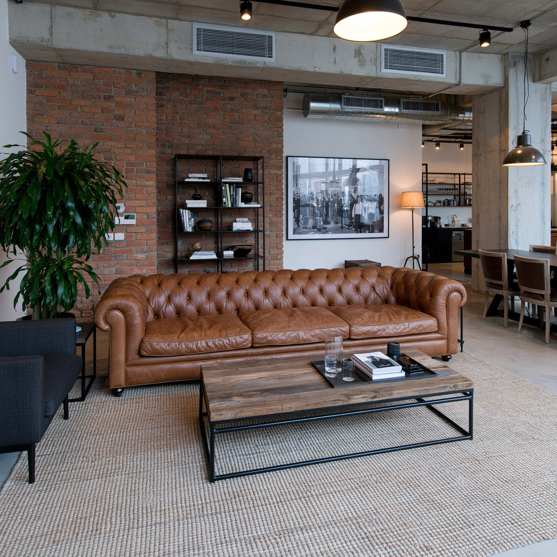 10 Industrial Living Room Decor Ideas