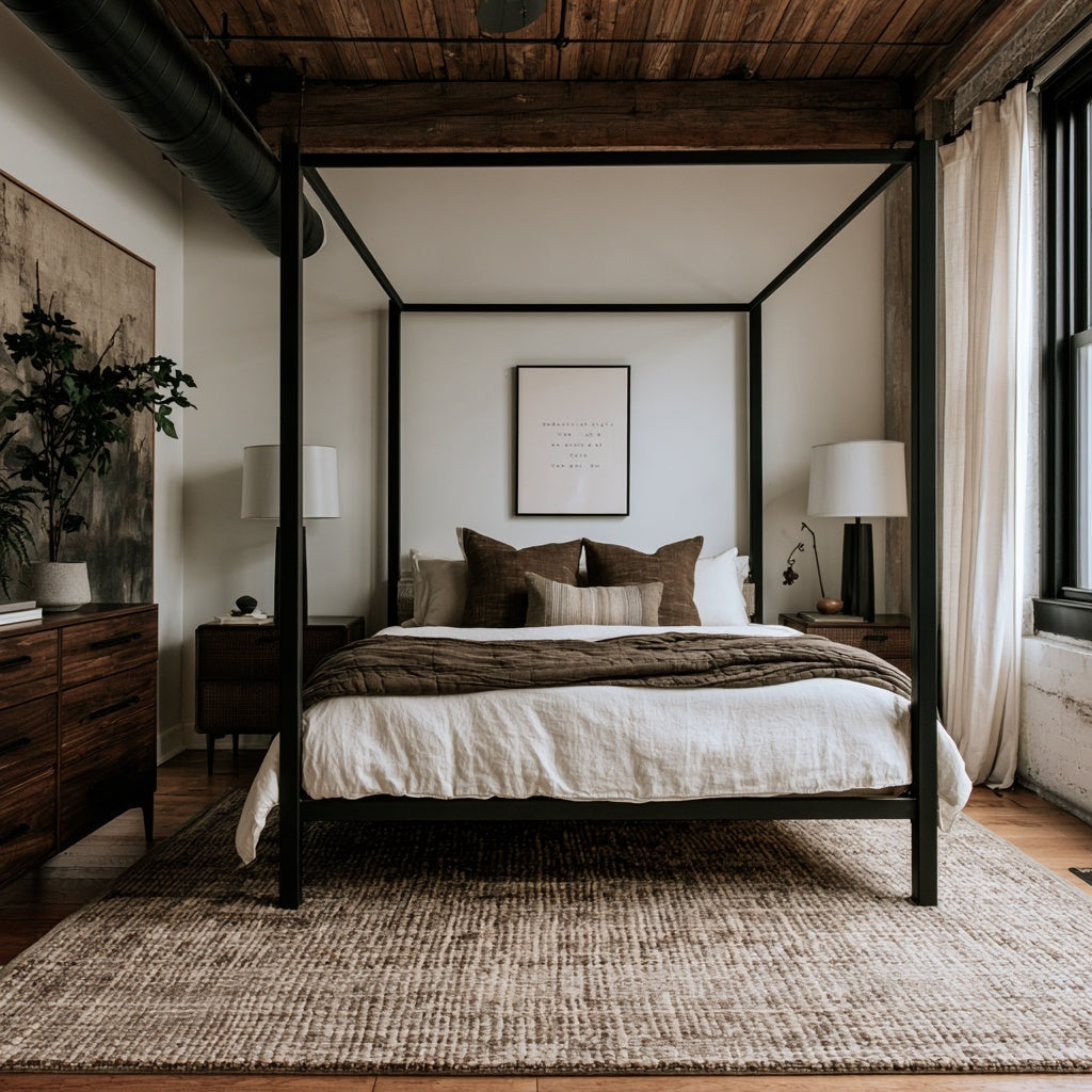 10 Industrial Bedroom Decor Ideas
