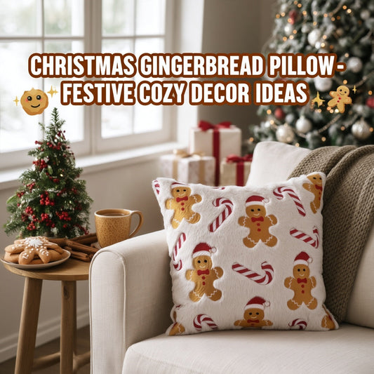Gingerbread Christmas Cushions for a Cozy Holiday Home