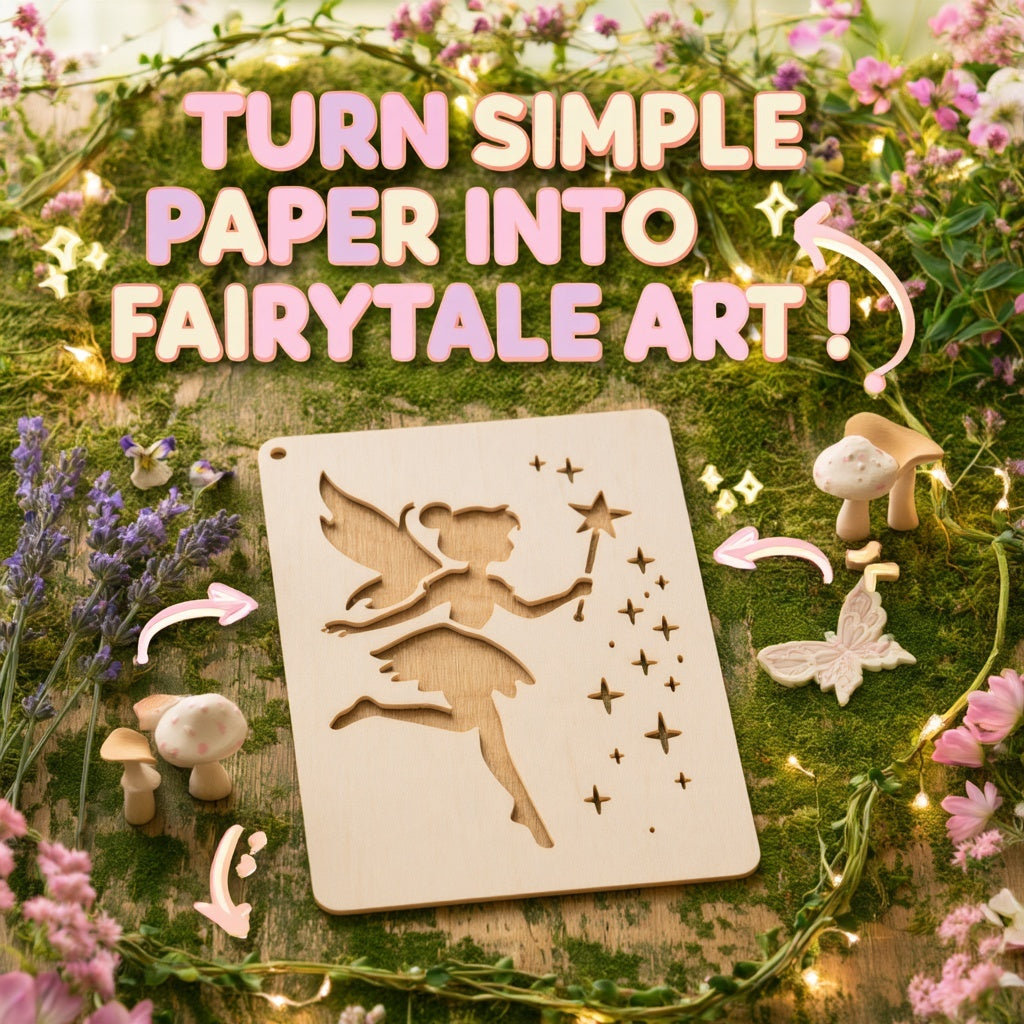 Fairy Stencils & Fairy Puns for a Magical Scrapbook
