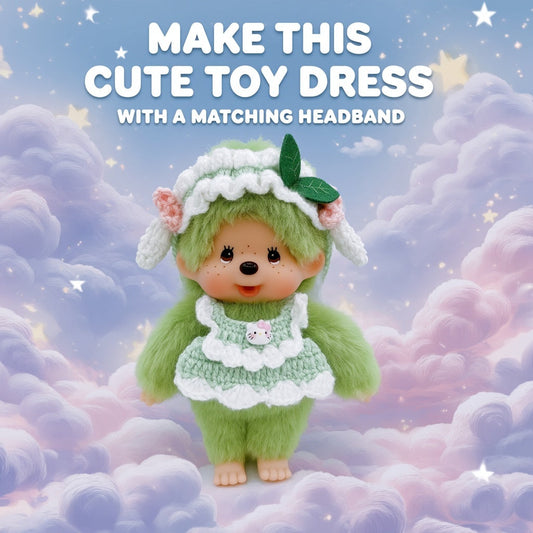 Crochet Headband & Dress for Toys