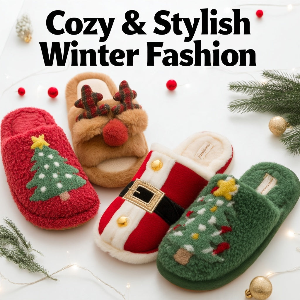 Christmas Slippers That Feel Like a Cozy Holiday Hug