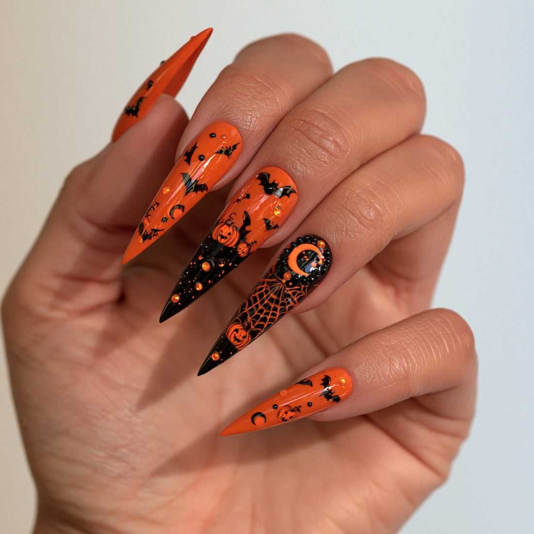 10 Stiletto Nails for Halloween: Spooky, Cute & Glamorous Designs for Every Vibe