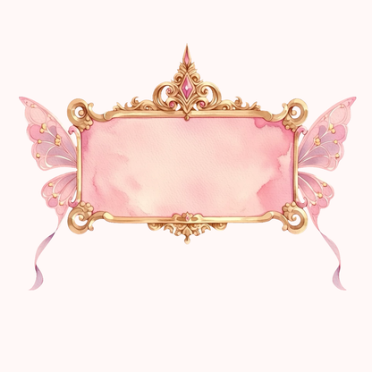 Rose Gold Fairy Banners