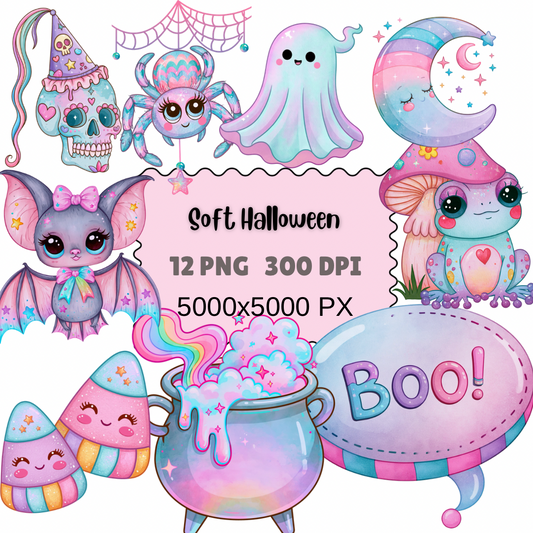 Pastel Halloween Clipart