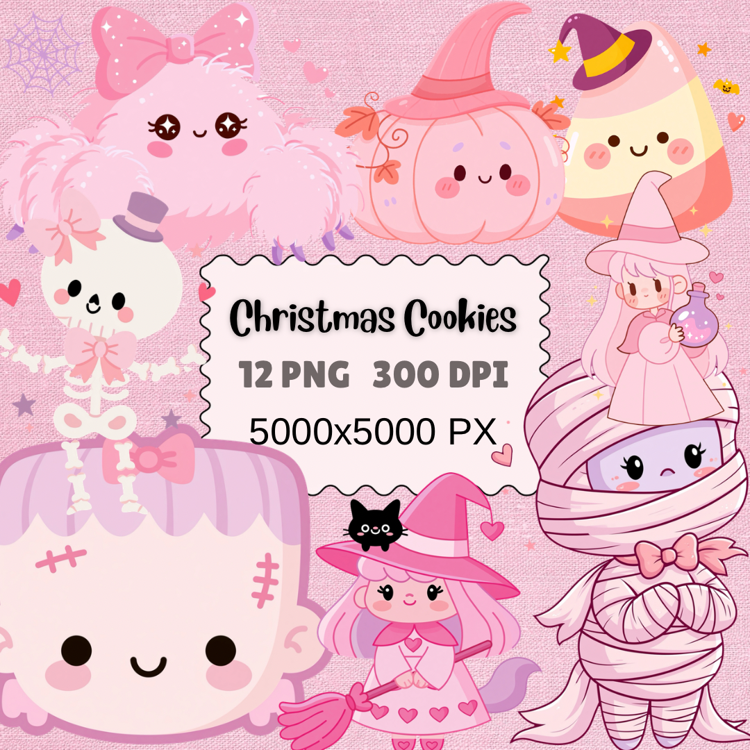 Pink Halloween Clipart