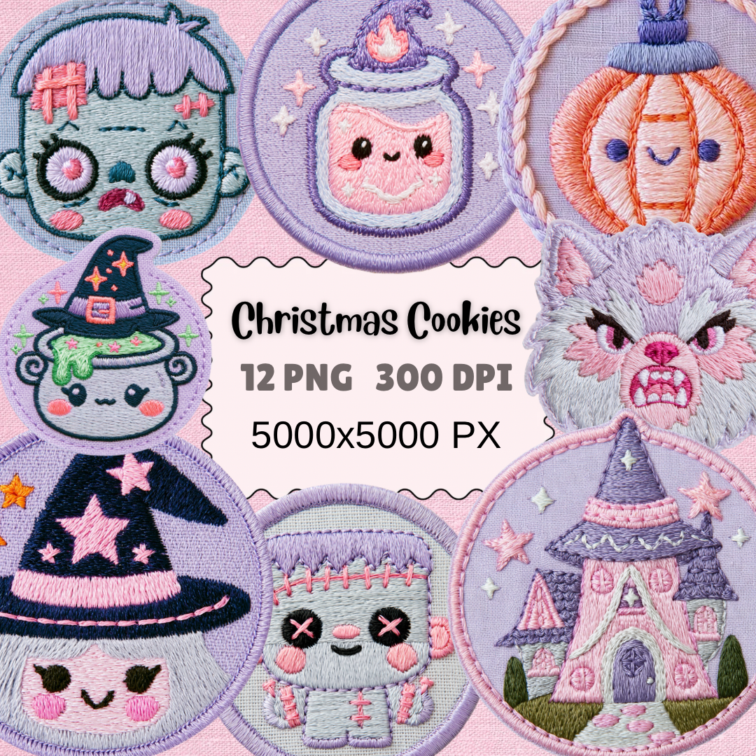 Halloween Embroidery Clipart