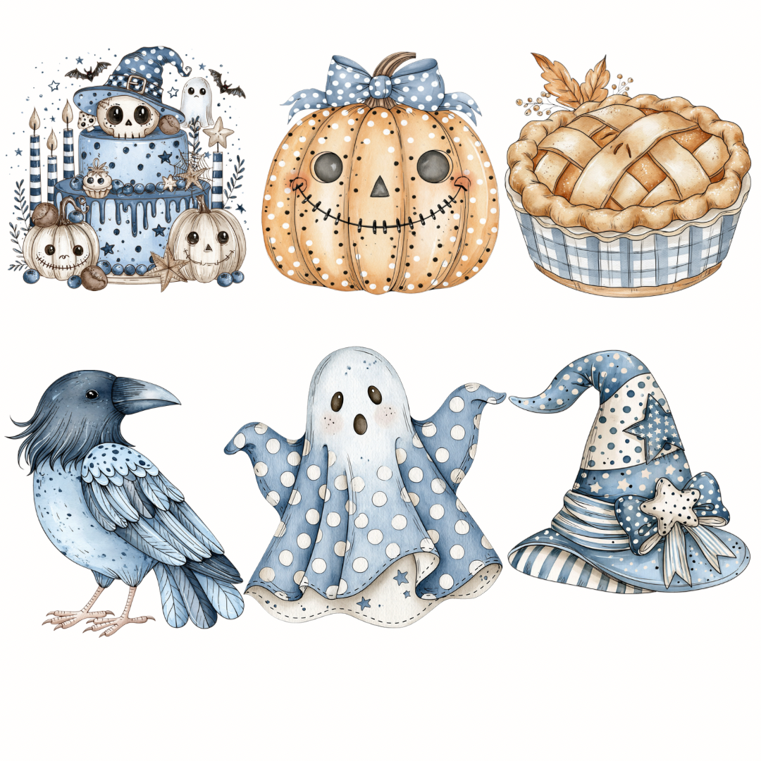 Blue Halloween Clipart