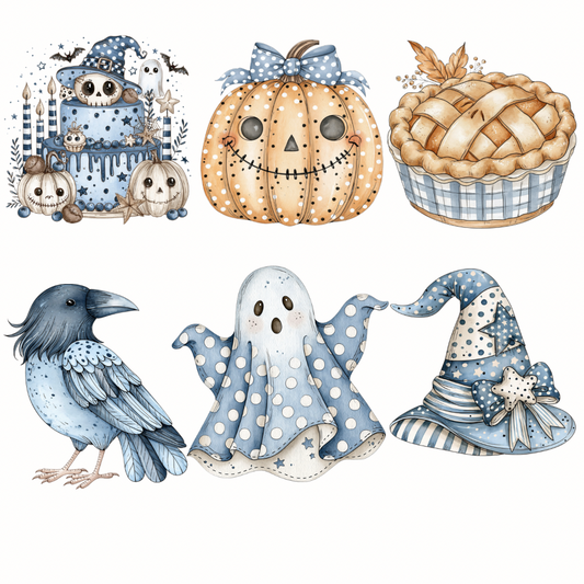 Blue Halloween Clipart