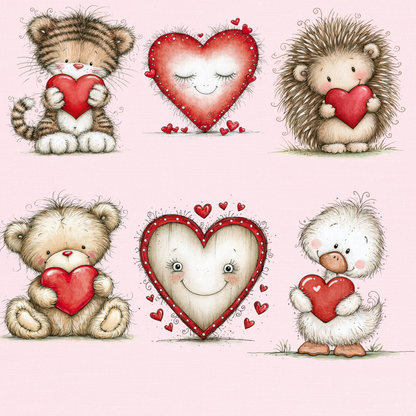 Valentine Animals Clipart