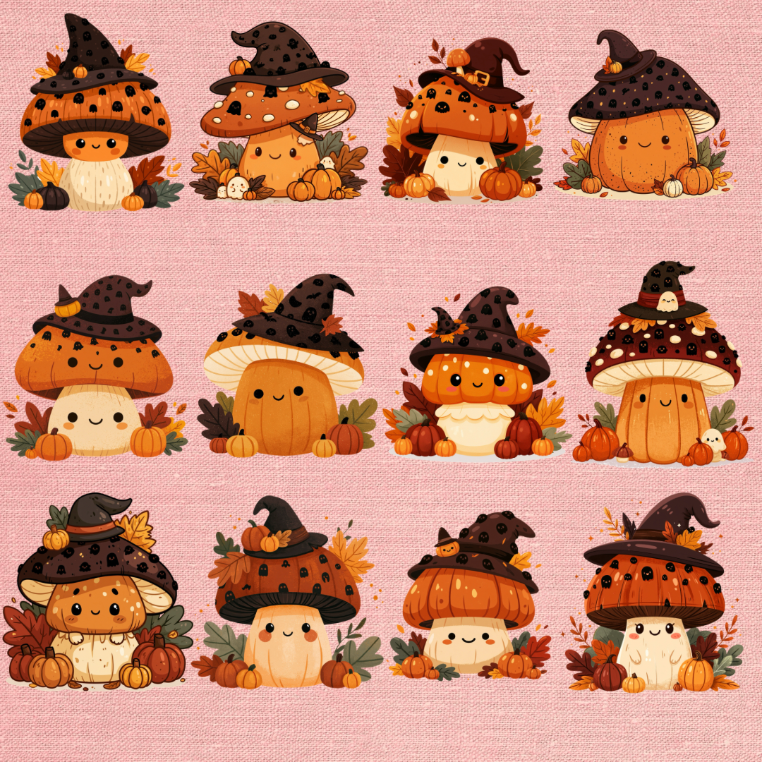 Cute Halloween Mushroom