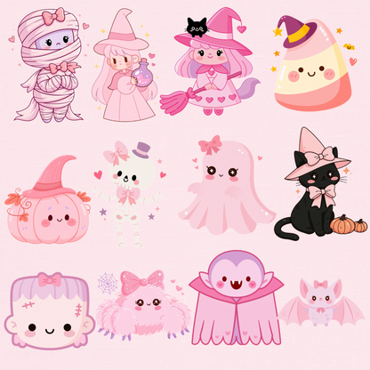 Pink Halloween Clipart