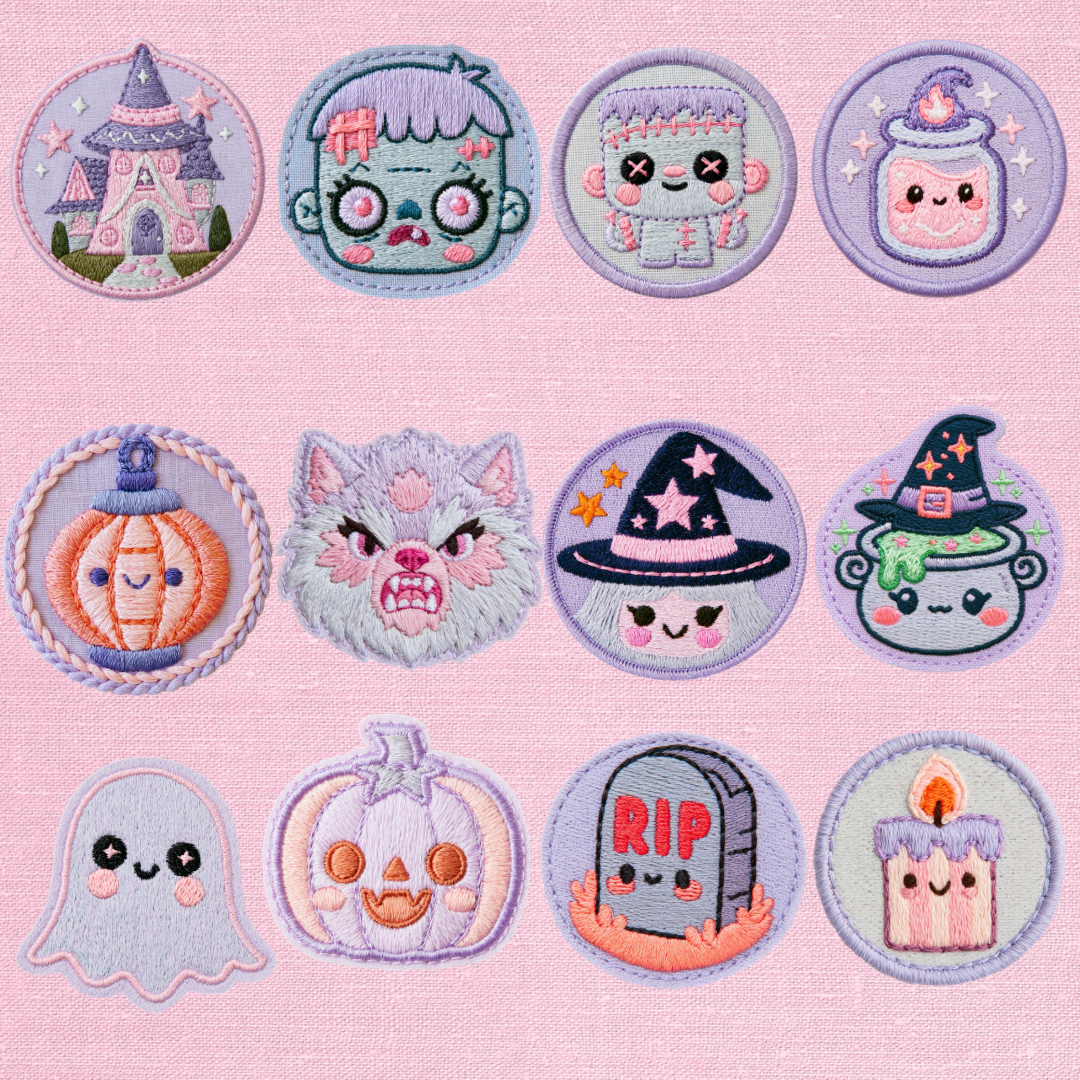 Halloween Embroidery Clipart