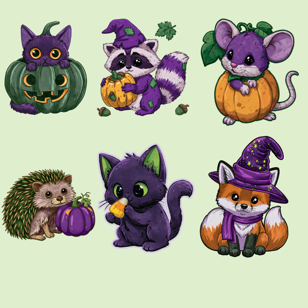 Purple Halloween Clipart