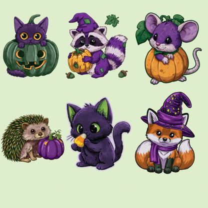 Purple Halloween Clipart