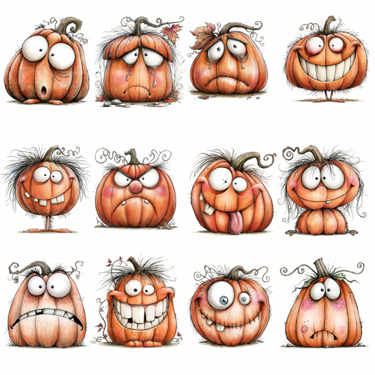 Funny Halloween Pumpkin Clipart