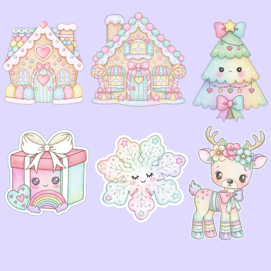 Pastel Christmas Clipart