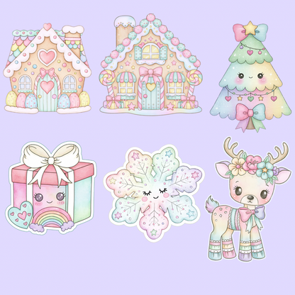 Pastel Christmas Clipart
