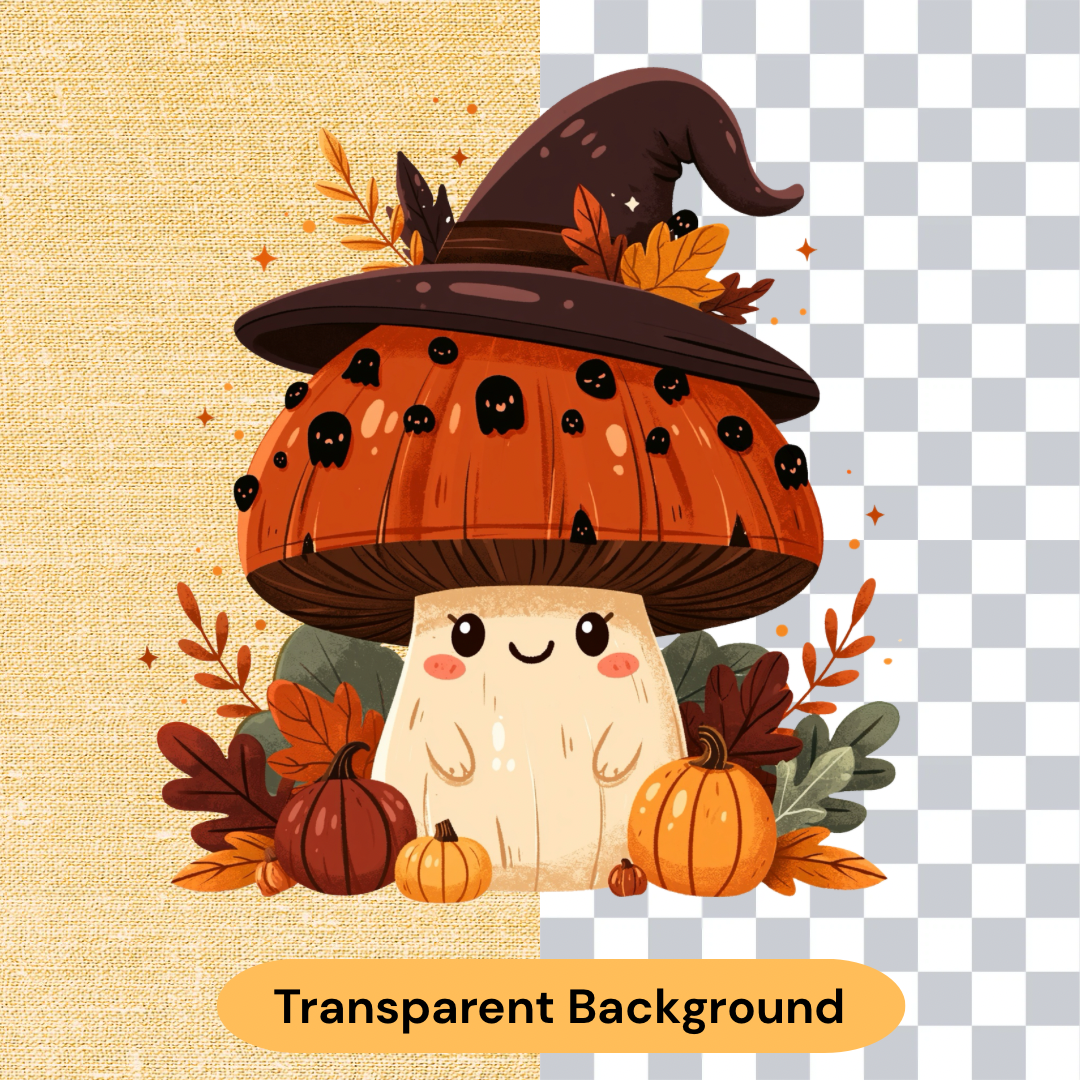 Cute Halloween Mushroom