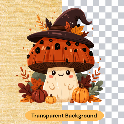 Cute Halloween Mushroom