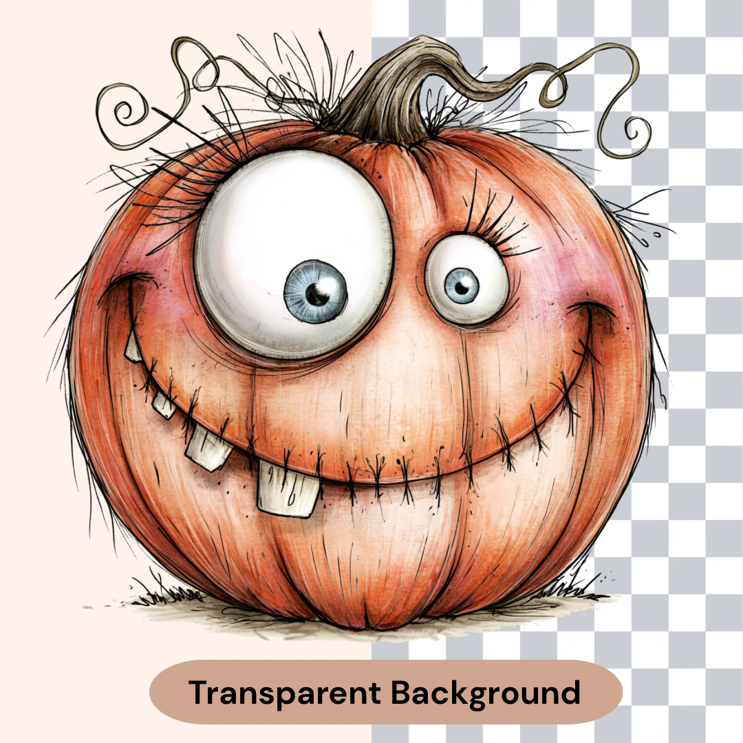 Funny Halloween Pumpkin Clipart