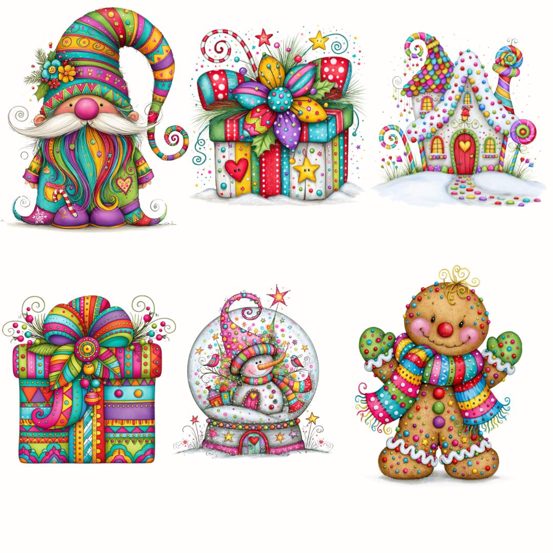 Colorful Christmas Clipart