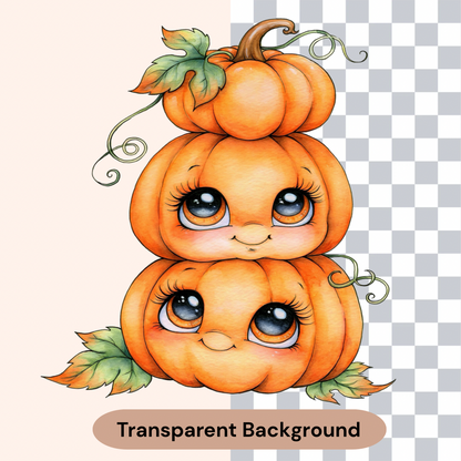 Cute Halloween Pumpkin Clipart