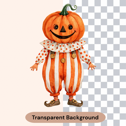 Watercolor Halloween Clipart