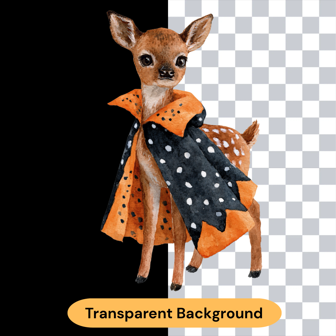 Halloween Woodland Animal Clipart