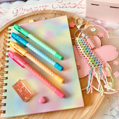 Cute Pastel Macrame Keychain