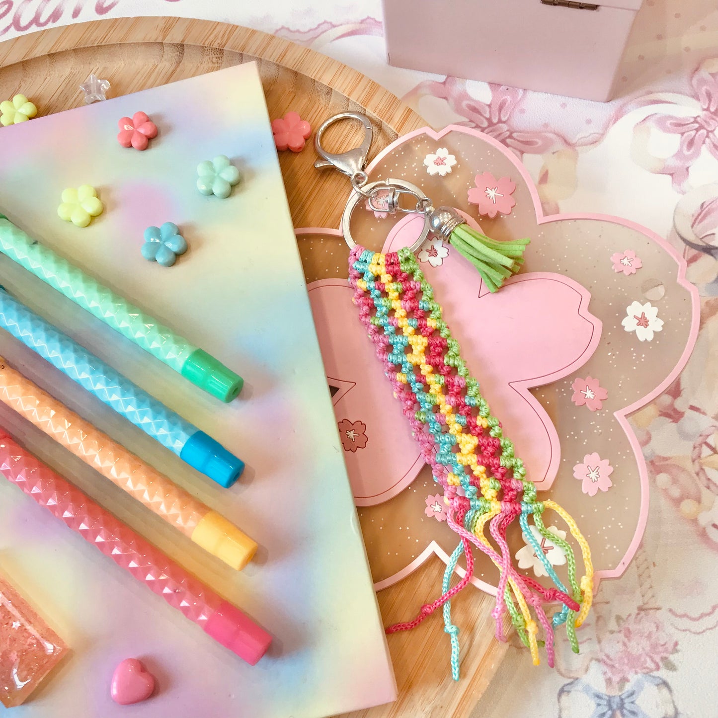 Cute Macrame Keychain