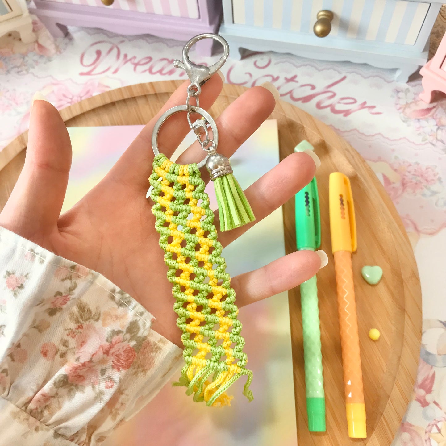 Cute Macrame Keychain