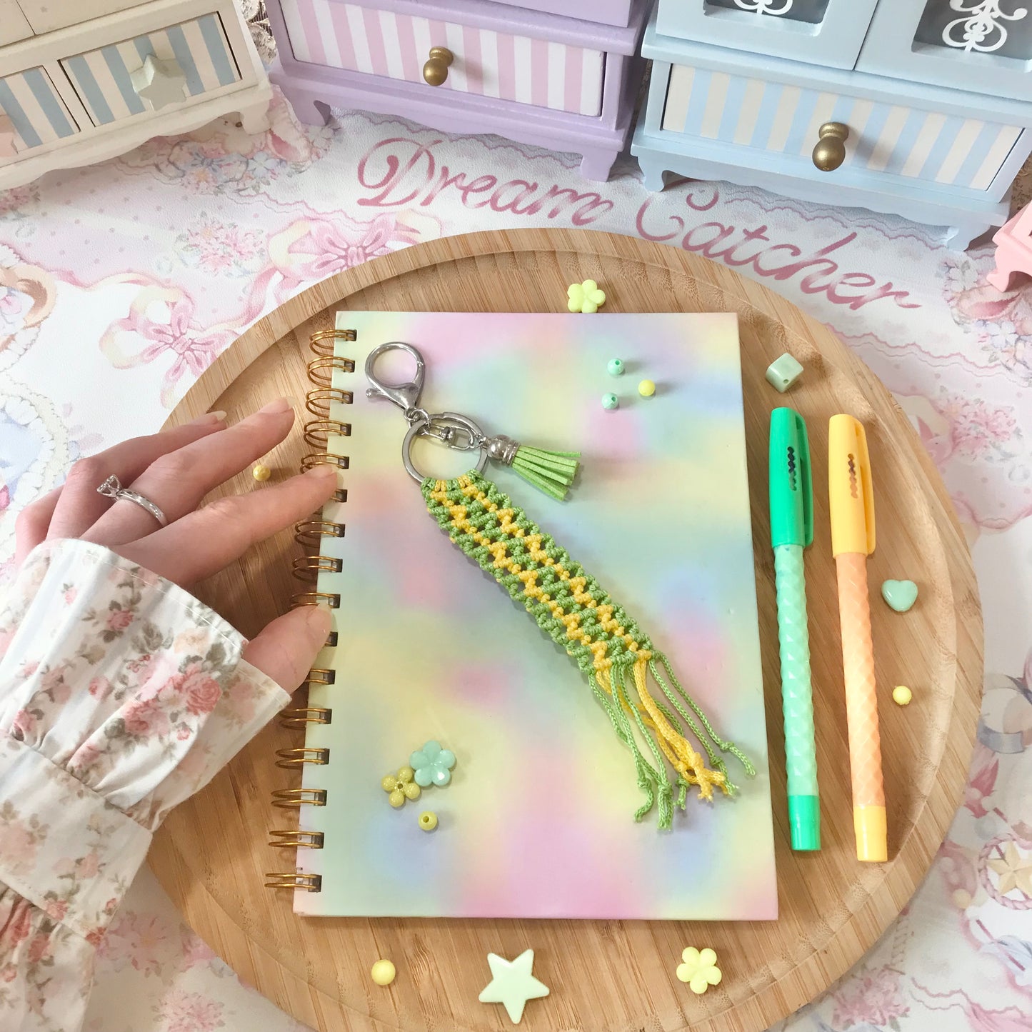 Cute Macrame Keychain