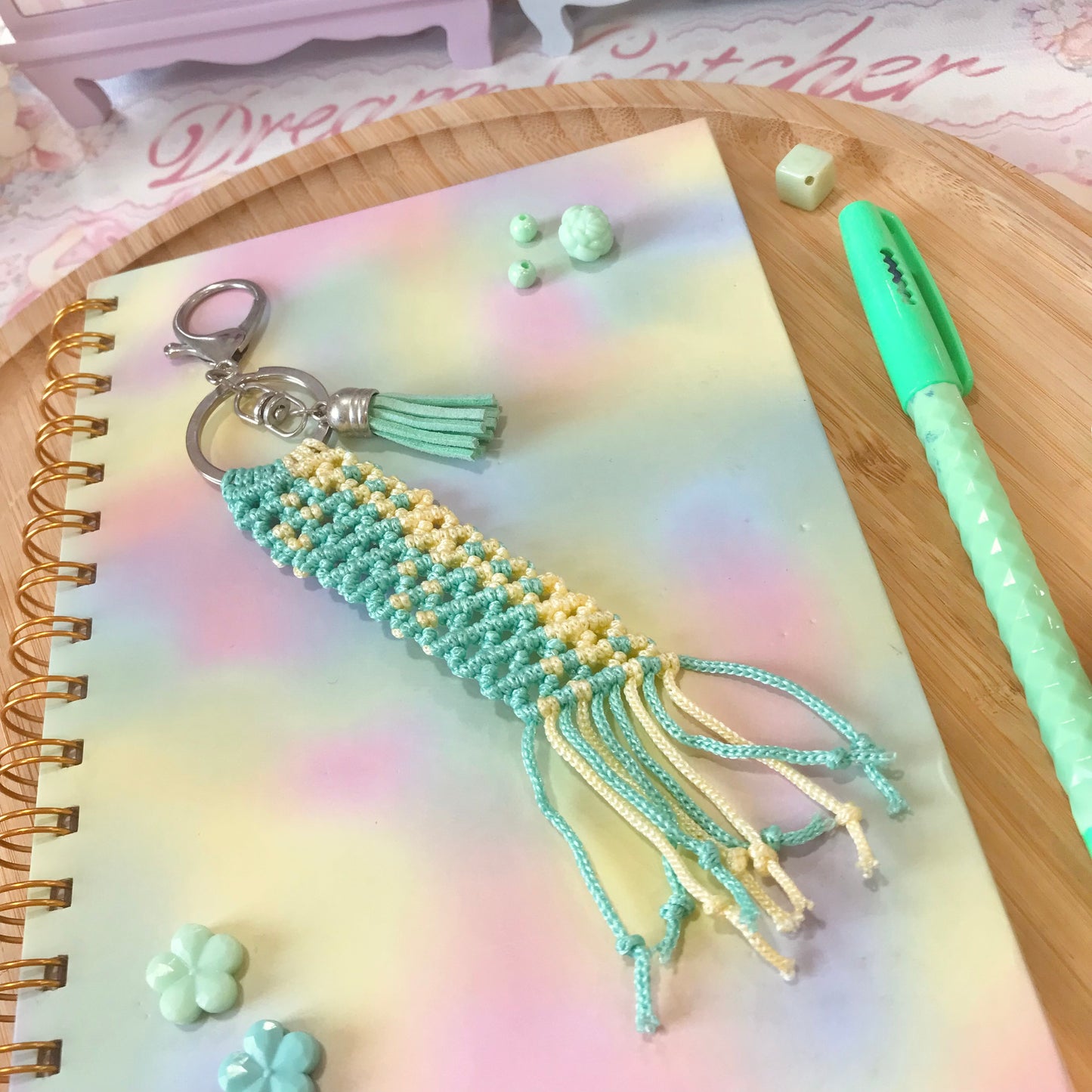 Cute Macrame Keychain