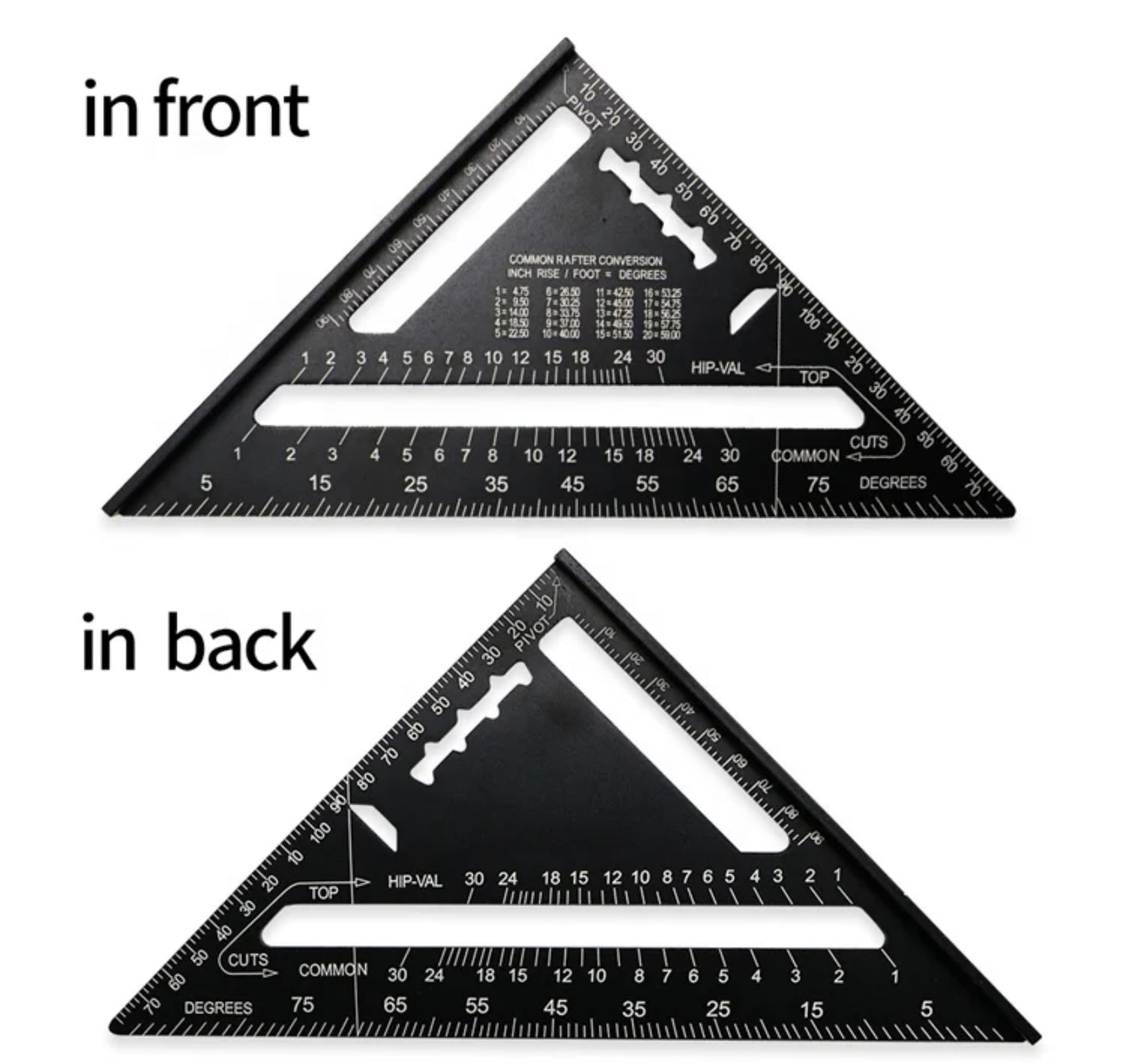 High Precision Aluminum Alloy Triangle Ruler