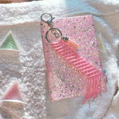 Pink Kawaii Macrame Keychain