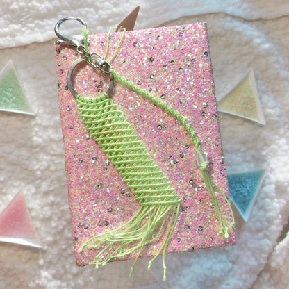 Light Green Cute Macrame Keychain