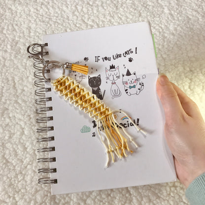 Cute Macrame Keychain For Planners And Bullet Journals