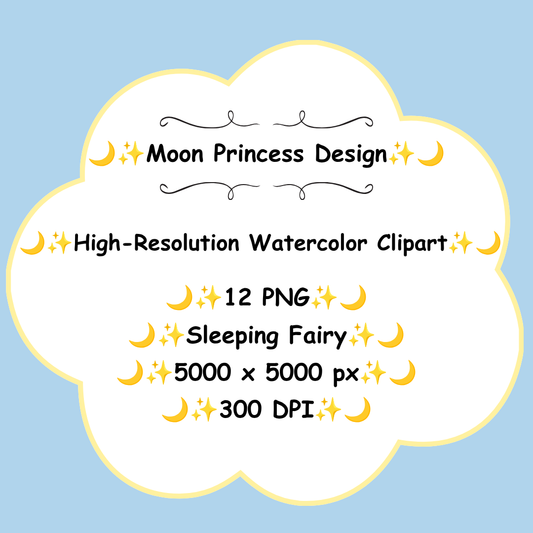 Sleeping Fairy in Blue Dress PNG Clipart