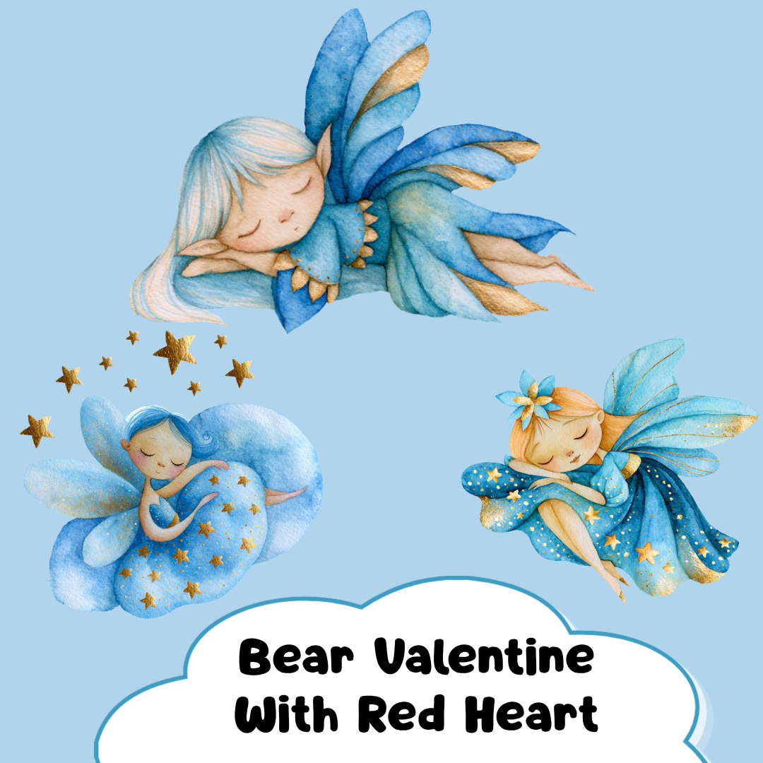 Sleeping Fairy in Blue Dress PNG Clipart