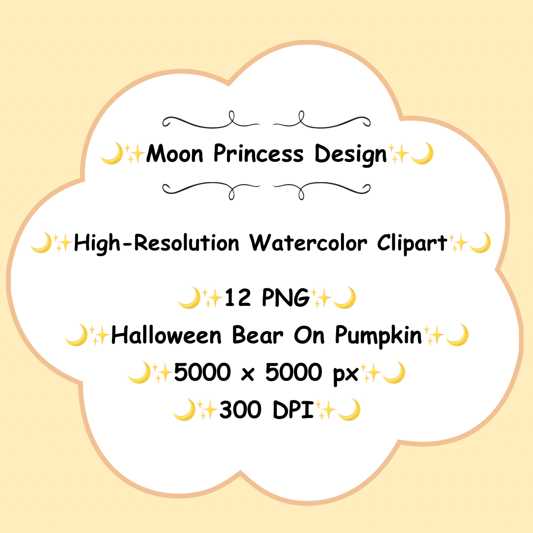 Halloween PNG Clipart – Bear Sleeping on Pumpkin