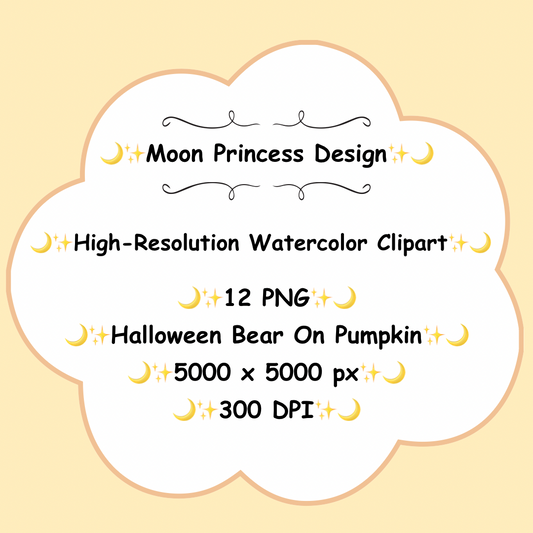 Halloween PNG Clipart – Bear Sleeping on Pumpkin