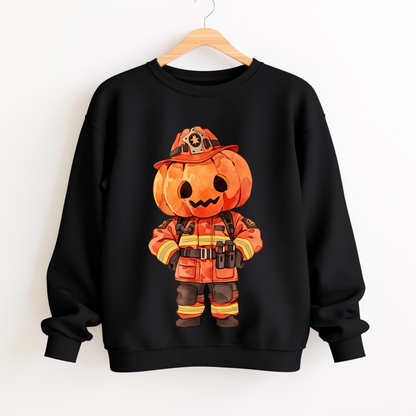 Halloween Firefighter Pumpkin PNG Clipart